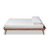 Baxton Studio Karine Walnut Brown Finished Wood Queen Size Platform Bed Frame 156-9803